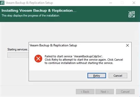 <b>Failed</b> to prepare guest for hot backup. . Veeam failed to check whether remote installer service is available
